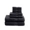 Gracie Mills Eulalia 800 Gsm Cotton 8-Piece Towel Set Gray Grace-7703